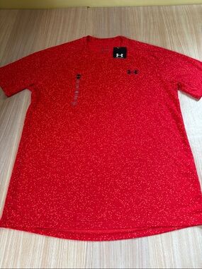 Under Armour The Tech Tee loose fit tee shirt orange NWT